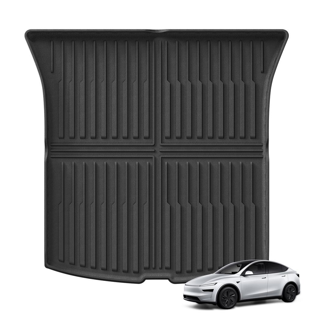 Smabee for Tesla Model Y Juniper Standard RWD 2025 2026 TPE Car Floor Mats Cargo Liner Trunk Mats Backrest Pad Accessories Black