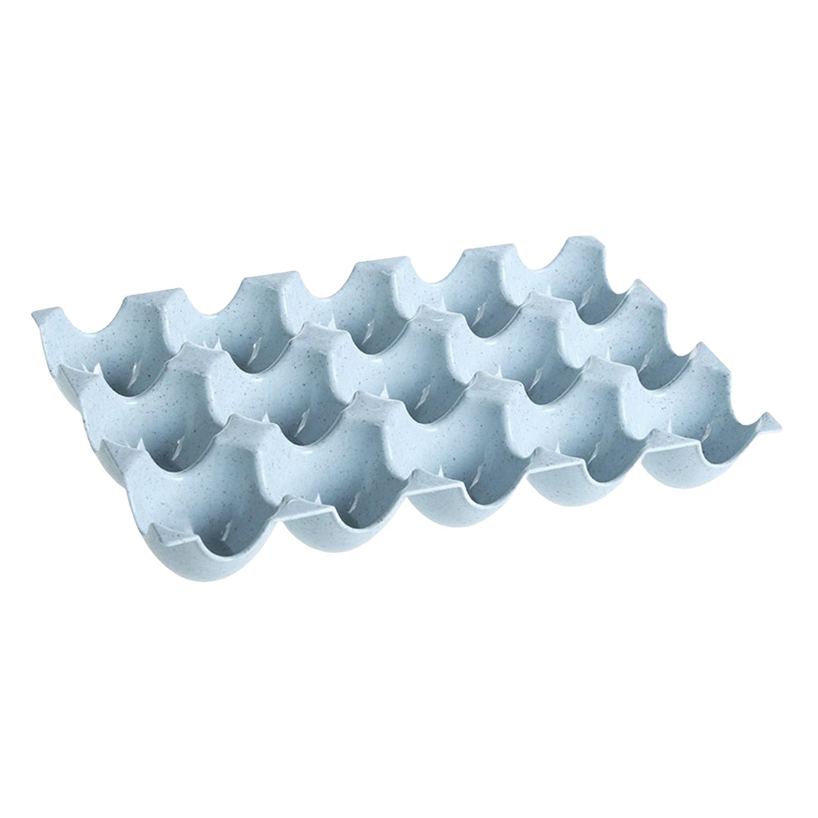 15 ячеек Держатель для яиц Хранение в холодильнике Настольная витрина Органайзер для яиц Органайзер для яиц в холодильнике Лоток для хранения яиц синий 1440₽