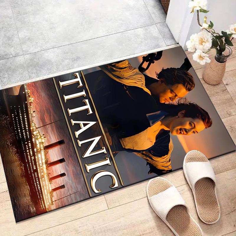 1pc Titanic1 Design Printed Area Rug Carpet for Bedroom Living Room Home Decor Rugs Mat Non Slip Mat Rug for Bedside