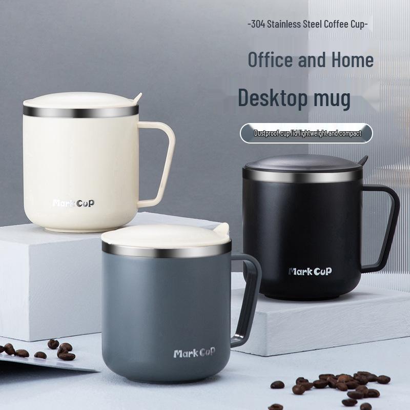 Isolierte Edelstahl-Tasse mit Deckel - Langlebig, Büro- & Kinderbecher, Ideales Geschenk für Teeliebhaber