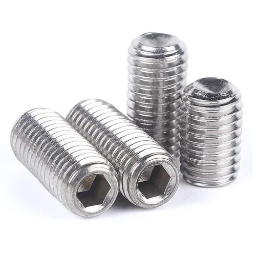 Pack of 20 M6 Hex Socket Set Screws, 304 Stainless Steel Enameled Set Screws (M6*10mm)