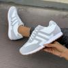 Fashion 2025 lightweight white flat shoes, leather surface casual shoes, women's moral training shoes, versatile and fashionable running