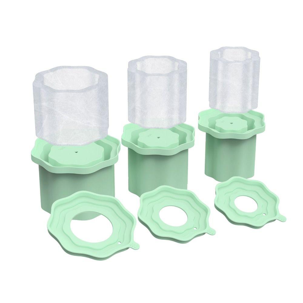 Silicone Silicone Ice Molds with Lid Ice Cube Maker Mold for Stanley Cup 20-40oz