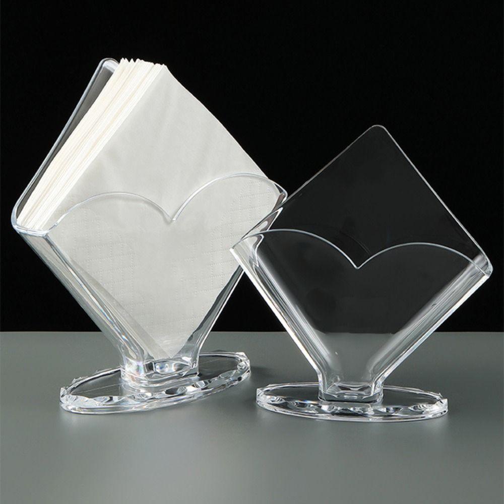 Acrylic Napkin Holder Transparent Paper Towel Box Creative Restaurant Napkin Box Restaurant