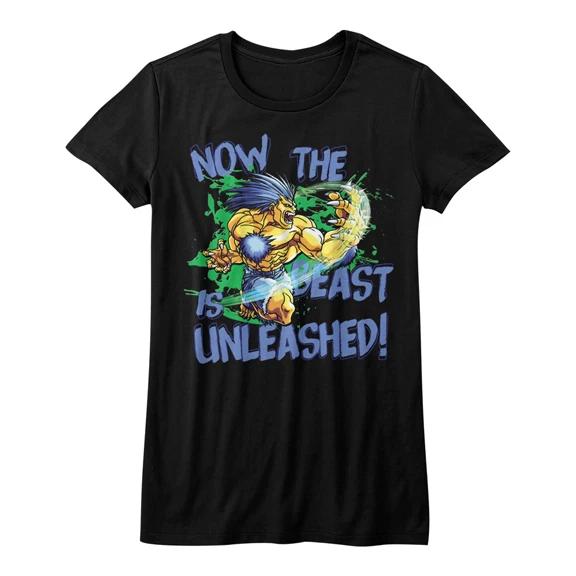 Street Fighter Video Game The Beast Is Unleashed Women s Fitted T Shirt 4XL
