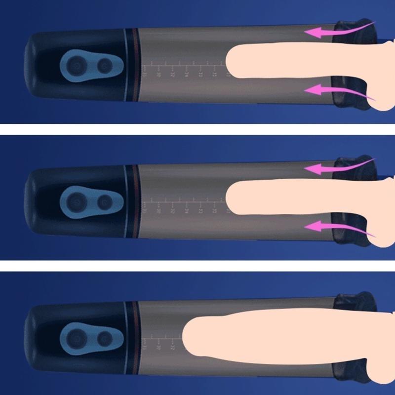 Vibrator Penispumpe Vakuumpumpe Spielzeug für Erwachsene Männer Homosexuell Elektrische Pumpe für Penisvergrößerer Männlicher Penis