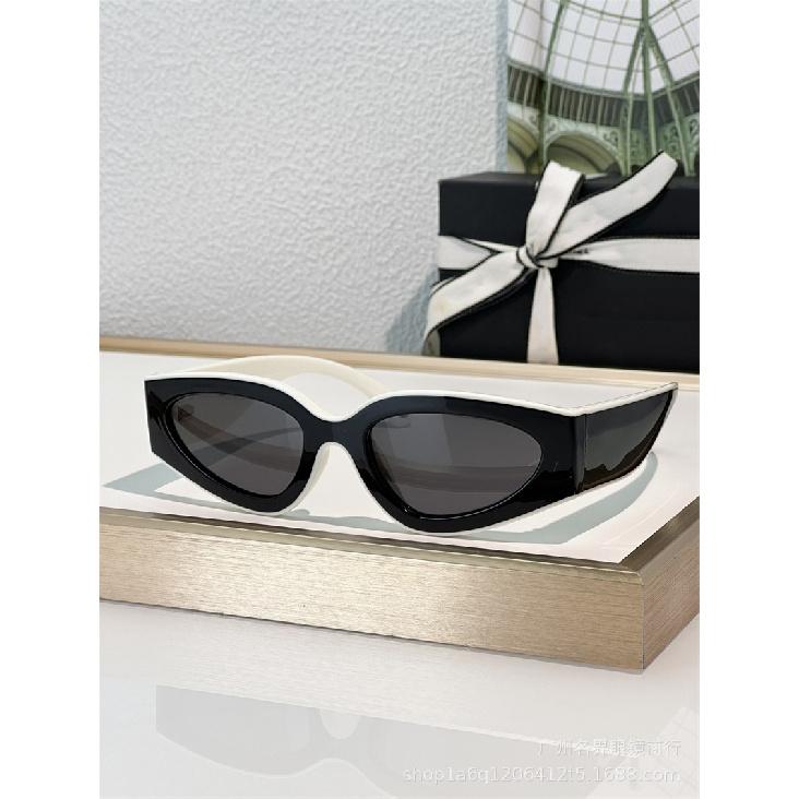 Nuevas gafas de sol de panda, gafas de sol cat-eye en blanco y negro, adelgazantes y que cubren la cara, recomendadas por celebridades de internet, gafas de moda