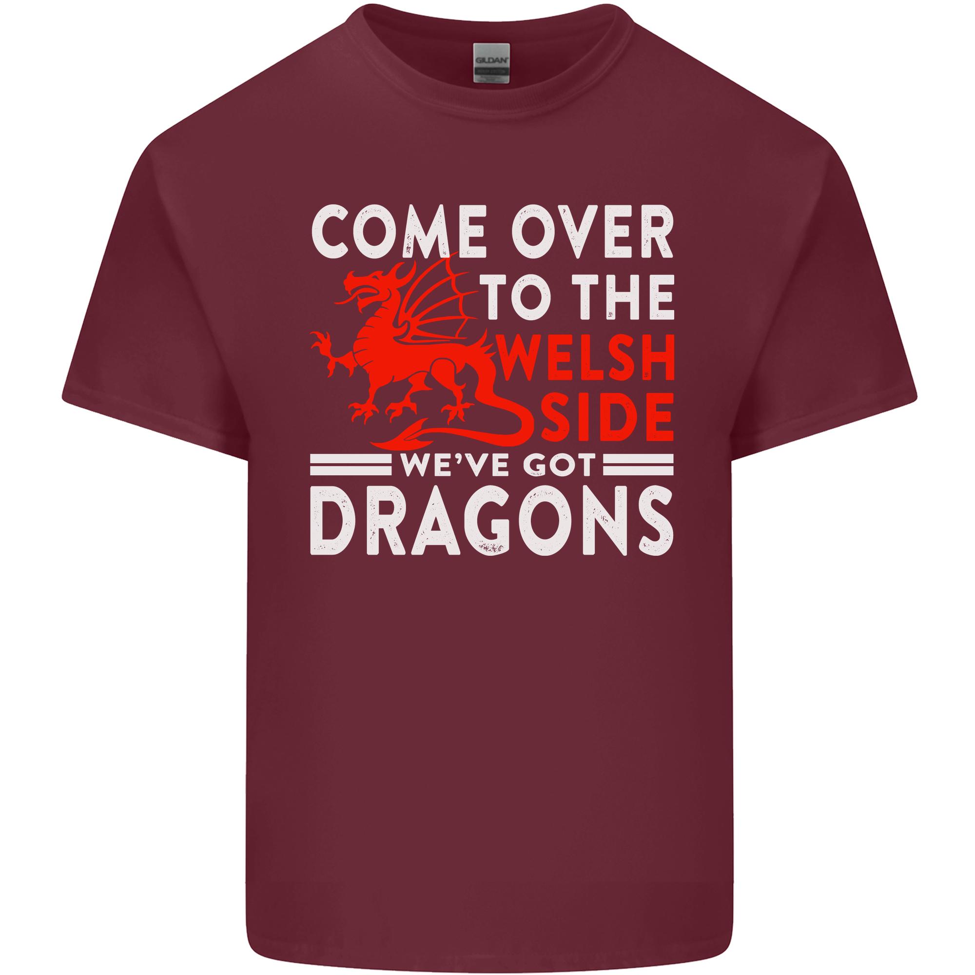 Come to the Welsh Side Dragons Wales Rugby Unisexs Light Cotton TShirt S