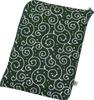 Kyosuke Dot Arabesque Stamp Book Green L-Shaped Pouch,