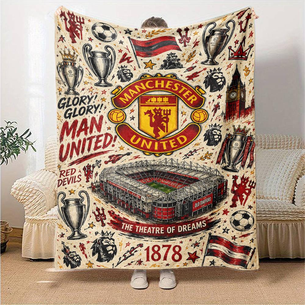 Manchester Blanket Soft Warm Cozy Suitable for Chair Office Chair Bedding Four Seasons Multipurpose Modern Perfect Gift for Relatives and Friends