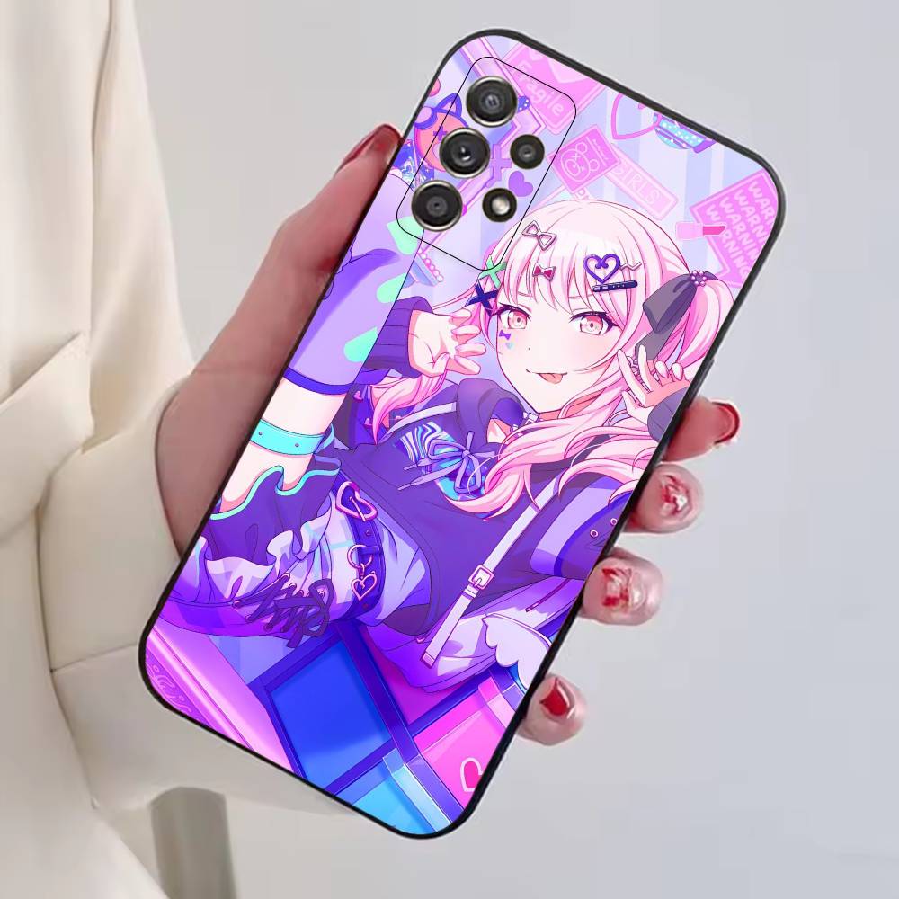 Project SEKAI Game Akiyama M-Mizuki Phone Case Black Silicone Soft For Samsung S25,S24,S21,S22,S23,S30,Ultra,S20,Plus,Fe,Lite