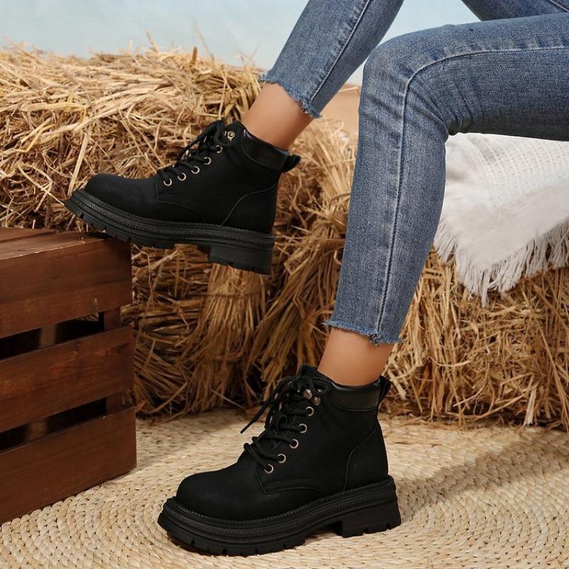 2025 New Women's Fashion Martin Boots Women's Height Increase Fashion Outdoor Home Yellow Boots