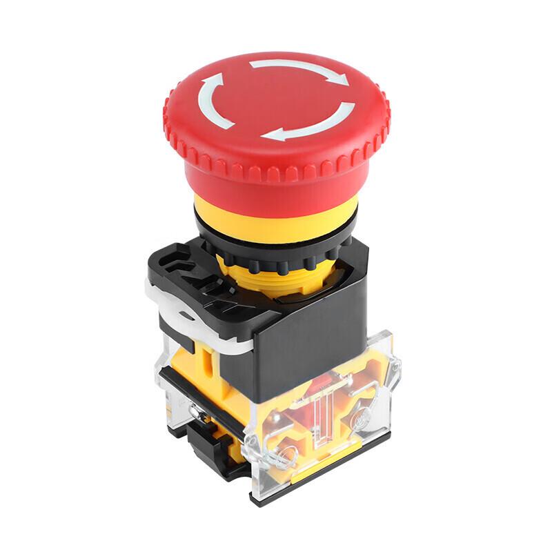 LA38 22mm Red Mushroom Head Emergency Stop Push Button Switch