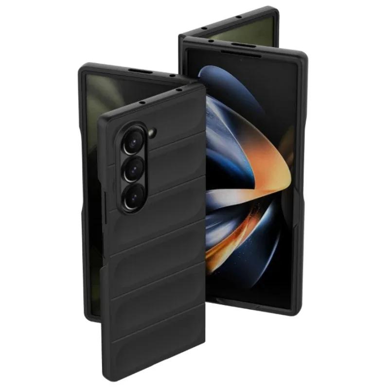 Case For Samsung Galaxy Z Fold 7 6  4 Galaxy Z Flip 7 6  4 Silicone Protective Cover Coque Capa Fundas