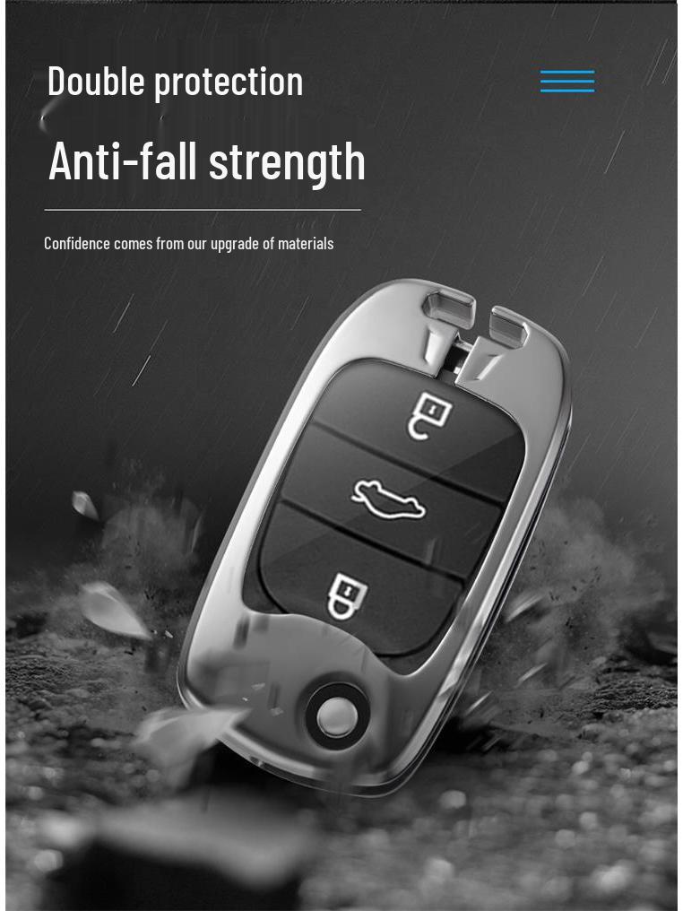 Wuling Hongguang MINI EV Key Case with Macaron Mini Buckle and Metal Decoration - Women's Car Shell for e100 Bag