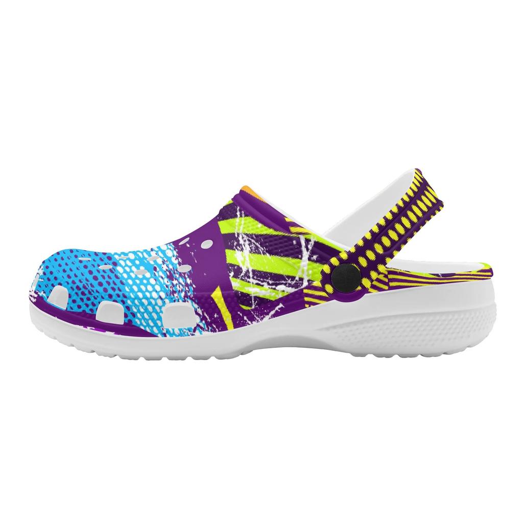 Unisex Beach Garden EVA Clogs Printed Lightweight Breathable Slip On Shoes for Home Bathroom Pool Summer Wear Soft Summer Wear