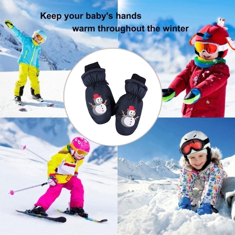 Kids Ski Gloves Comfortable & Stylish Gloves Warm & Durable Gloves Lightweight Perfect for Outdoor Activities in Winter