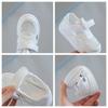 Children White Shoes Summer Boys Sports Shoes Mesh Breathable Board Shoes Girls Hollow Casual Sneakers Soft Sole Kids Shoes