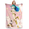 Anime Urusei Yatsura Flannel Blanket Winter  Warm Throw Blanket for Child Outdoor Funny Bedspread Sofa Bed Cover