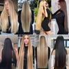 40 tommer Hår Extensions Clip In Hår Extensions Syntetisk5 Klips i Ett-Stykke Type Hår Extensions For Kvinner
