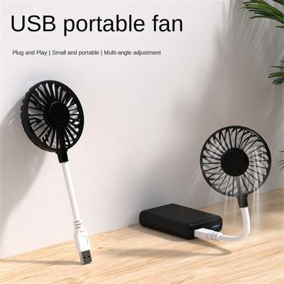 Kleiner USB-Ventilator, geräuschlos, für Bürotisch, kleiner Ventilator, Sommer, tragbarer Kühler, Ventilator über USB, wiederaufladbar