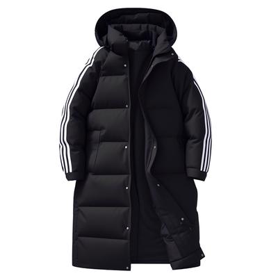 Winter Casual Versatile Mid To Long Hooded Cotton Jacket, Thick and Warm Cotton Jacket, Coat