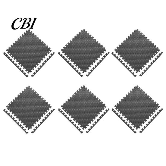 Durable Gym Equipment Mat 6Pcs Floor Mats, EVA Foam Puzzle Interlocking Tiles for Non Slip Home Fitness Mats Gym, Kids Play Areas, Kitchen Flooring,