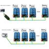 12V 8CH RS485 Relä Serieport Fjärrkontrollswitch för PLC Styrkort
