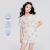 Girl's Floral Print Short Sleeve T-Shirt