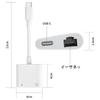GIRXX USB C Ethernet-adapter USB Typ C till RJ45 Ethernet LAN-nätverk Kompatibel med iPhone 15 MacBook iPad XPS och mer [MFi-certifierad] 2-i-1