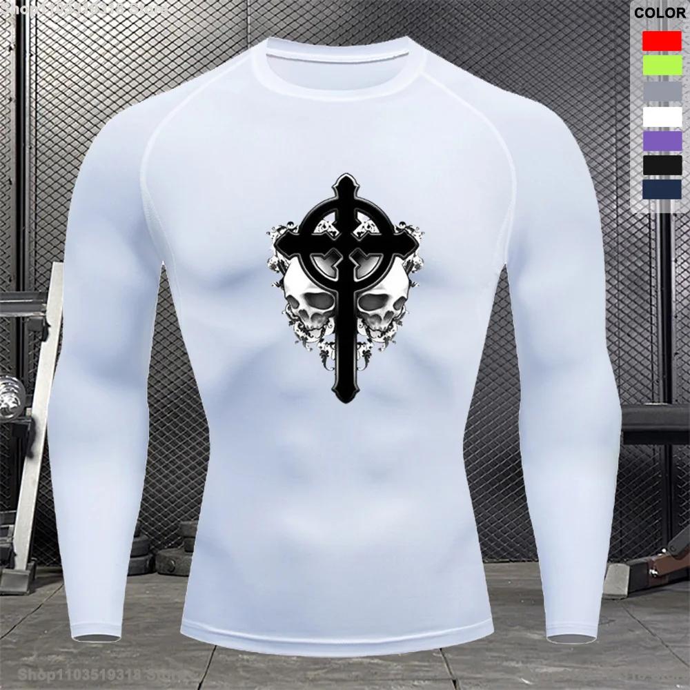 Bodybuilding Gym Outdoor Running Compression T-shirt Men's Summer Tight Breathable Short-sleeved Sports Quick-drying Top S-3XL