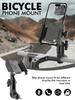 Bicycle Phone Holder Motorcycle Handlebar Mount - Anti-Slip Clip Stand Adjustable 360° Rotation Phone Bracket for Cycling