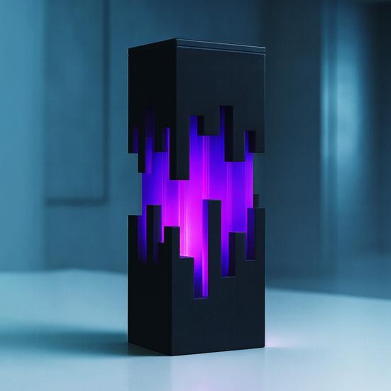 Futuristic Night Light 3D Printed Cyberpunk Led Desk Lamp