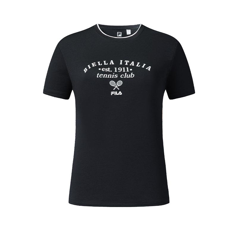 FILA Tennis Classic Versatile Comfortable Fashion T-Shirt Women tops Legendary-Blue A11W623126FNV M