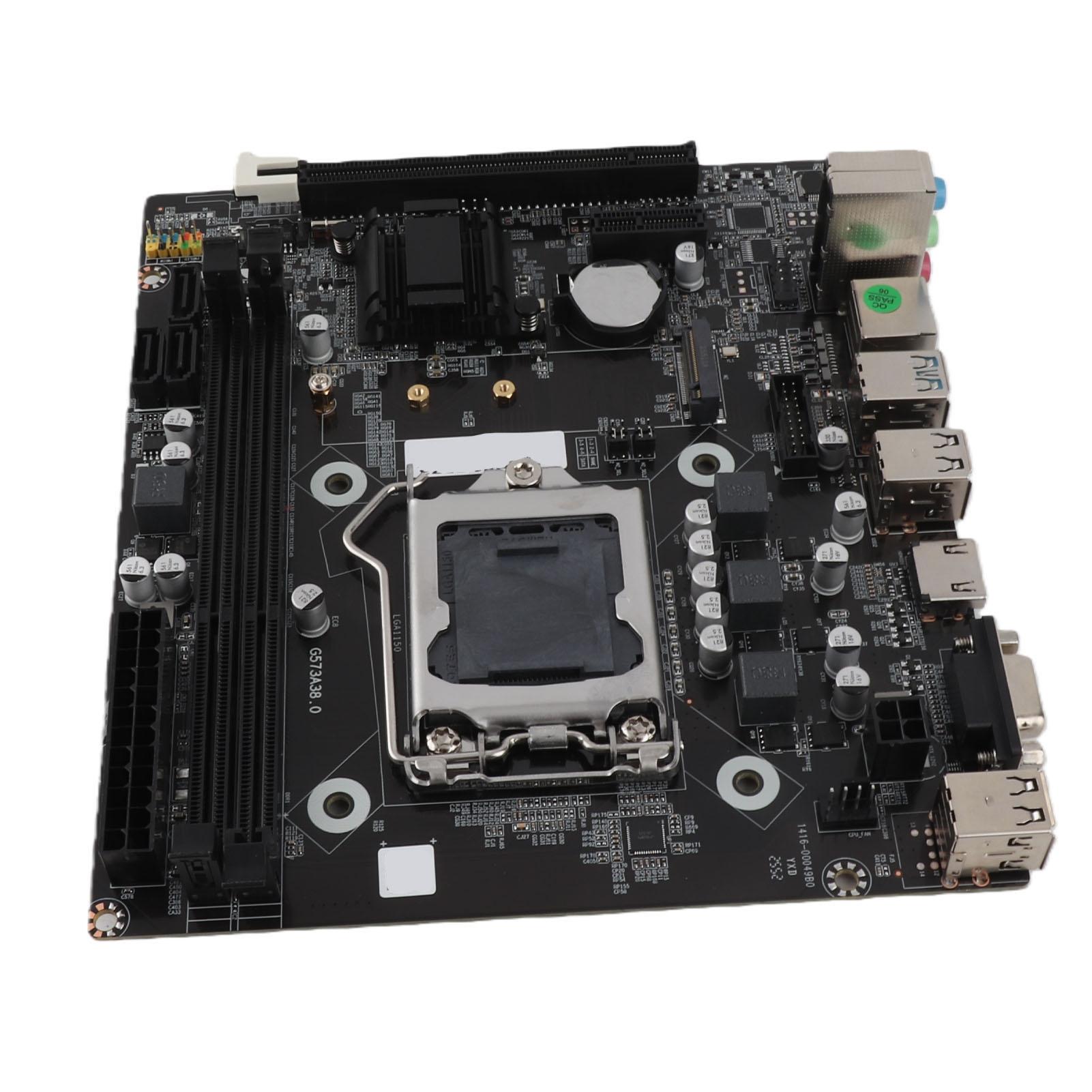 

Ігрова материнська плата H81 Двоканальна DDR3 M.2 NVMe NGFF SATA 6 Гбіт/с Слот PCIe LGA 1150 Micro ATX Материнська плата для ПК для Core