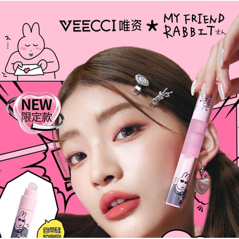 VEECCI - Good Luck Rabbit Dual-Ended Lip Glaze My Friend Rabbit Limited Edition - 6 Colors