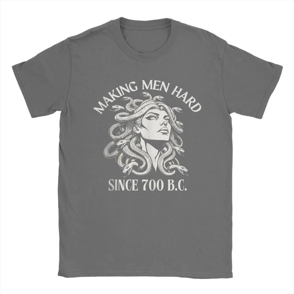 Medusa Making Unisex Hard Since 700 BC Greek Mythology Funny Unisex T Shirt Vintage Tees Short Sleeve TShirts Cotton Plus Size Tops