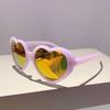 Heart Shaped Sunglasses Stylish Cute Multicolor Mirror Women Shades Trendy Retro Brand Design Fashion Gradient Eyewear