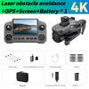 2026 V918 Max Drone Laser Intelligent Obstacle Avoidance Avoidance 8K GPS Professional Camera FPV 3000M RC Quadcopter with LCD Screen Remote Control
