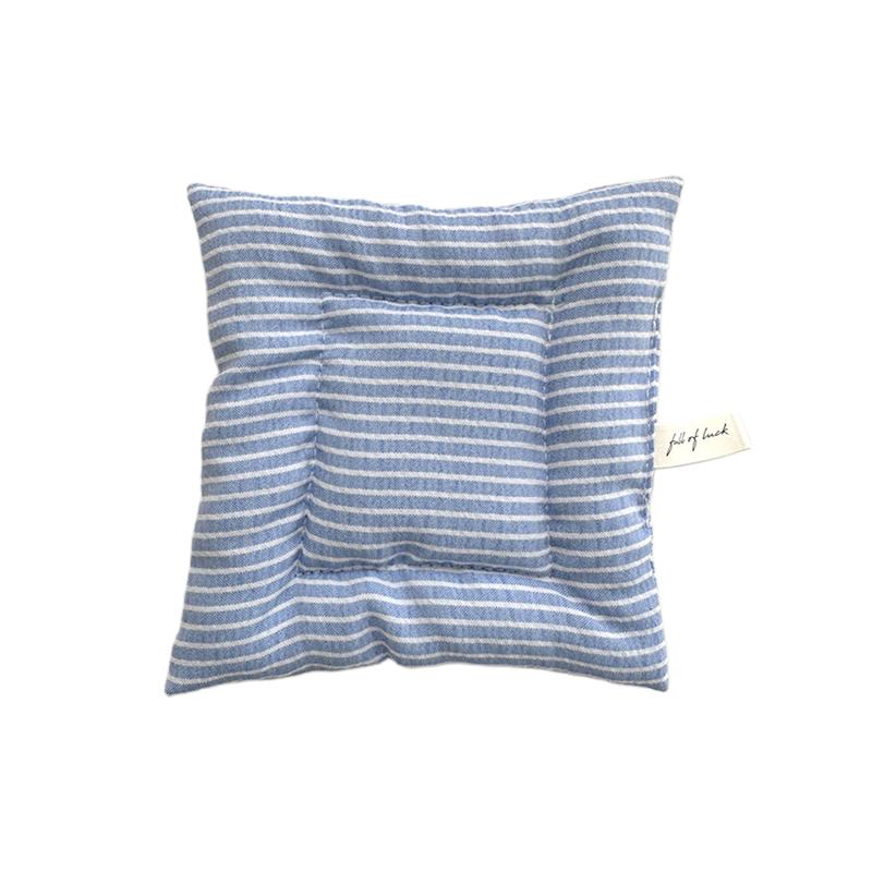 14x14cm Cotton Anti Slip Fabric Multiple Colors Square Shaped Multi-functional Striped Coaster Home Table Decor Accessories