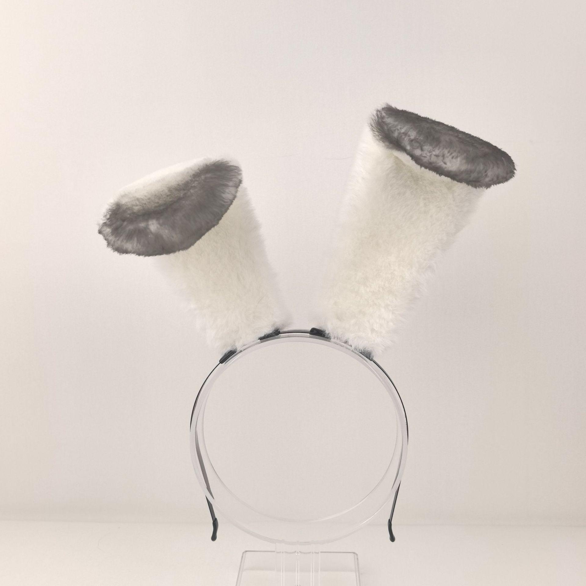 Arctic Hare Cosplay Ears Headband - Rabbit Police Officer Design