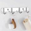 Multipurpose Stainless Steel Hook Rack Practical Hook Rail Elegant Hangers for Hanging Towels Clothes In Any Room