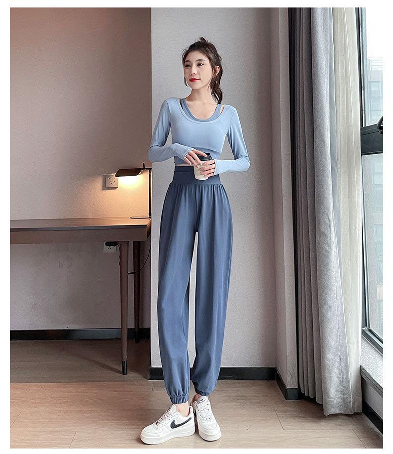 Women's Quick-Dry Yoga Suit: Casual Pants & Top for Morning Run, Summer 2024 Collection