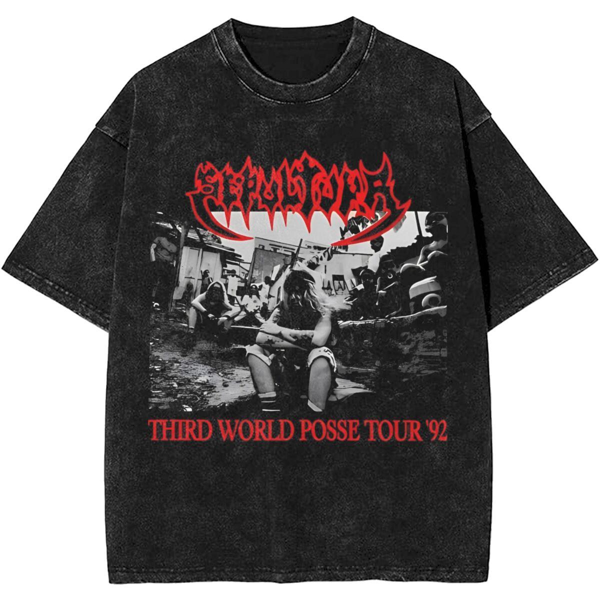 

Sepultura Metal Rock Band T Shirts Hip Hop Washed 100% Cotton Harajuku T-Shirt Fashion Men Women Streetwear Summer Tees 2XL