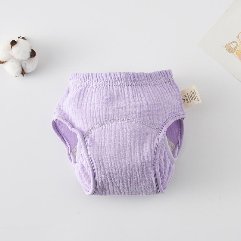 Korean Style Winged Baby Gauze Pull-up Pants: Pure Cotton Diaper Cover & Training Pants