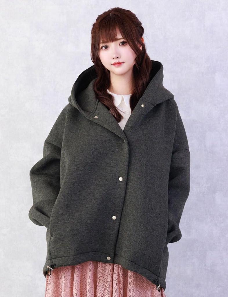 Mama Carrying Piggyback Compatible Carrying Strap Heather Gray L [Sweet Mummy] Coat, Coat, Cover, Maternity, Spring, Outerwear,