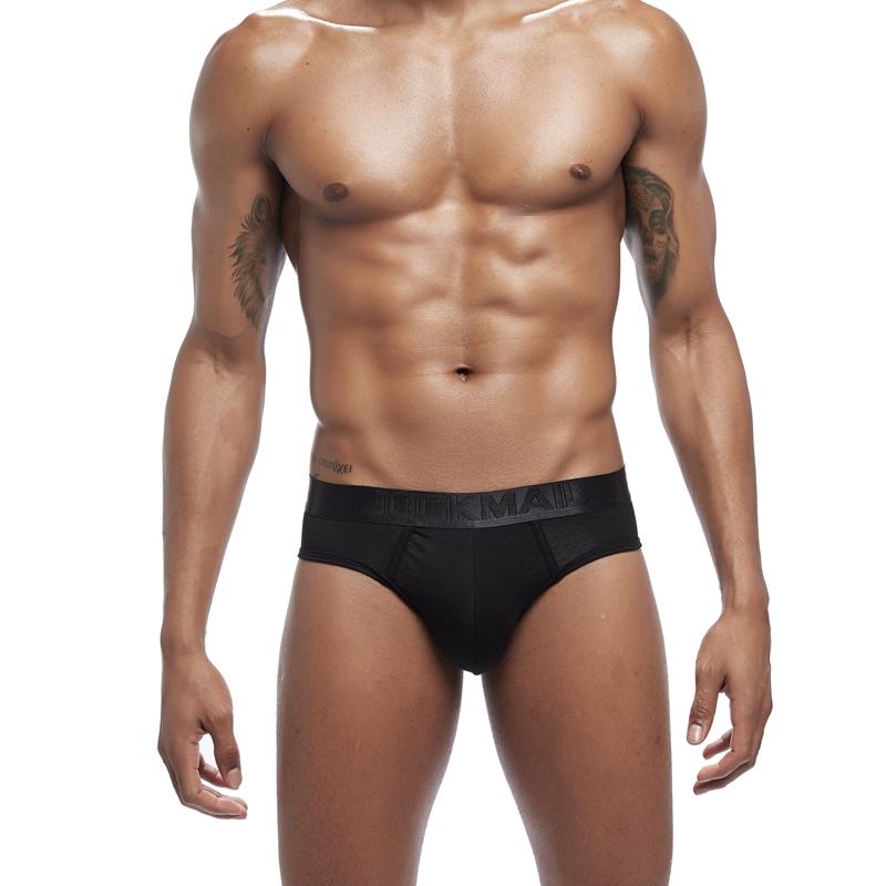 

Трусы JOCKMAIL, модное мужское нижнее белье с низкой талией, модальный материал из микрофибры, удобные трусы, спортивные дышащие повседневные повседневные шорты XL чёрный