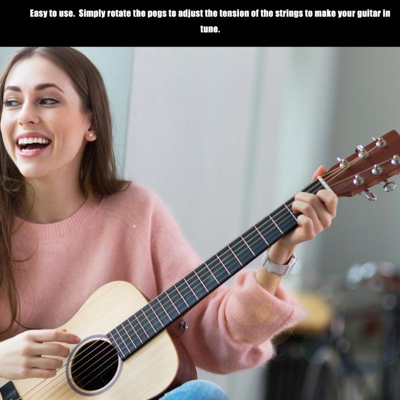 6Pcs Sealed Guitar String Tunings Peg Replacement  3L3R Guitar Machine Head Knobs Tunings Key Acoustics Guitar Tuner