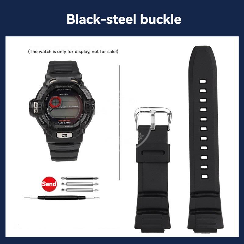 

High quality silicone Watch Strap For Casio MCW-100H W-S220 AE2000 2100 MCW-110H resin Watchband Waterproof Wristband 16mm 16mm