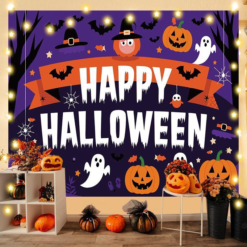 Halloween Backdrop Fabric, Event Hanging Fabric, Bedroom Decorative Wall Hanging